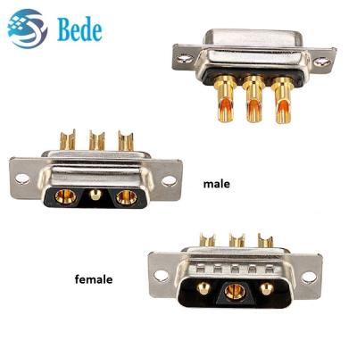 Chine D-Sub 3W3 Connecteur d'alimentation coaxial Connecteurs à courant élevé masculin et féminin à vendre