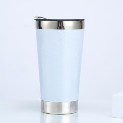 China Viable Wholesale Custom Reusable Reusable With Logo 17oz 304 Stainless Steel Double Wall Vacuum Beer Bottle Opener Tumbler And Lid for sale