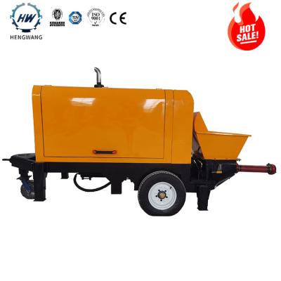 China Construction works High Quality HW20 Valve Petrol s Price Concrete Pump Concrete Pump Truck Mini Small Concrete Pump Parts for sale