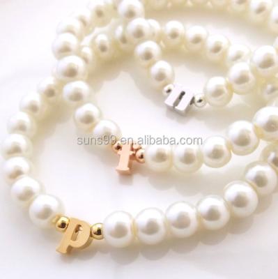 China New Design Stainless Steel Tiny Initial Bracelet For Kids Baby Kid Infant Toddler Stretch Bracelet for sale