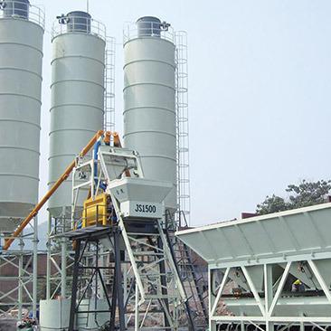 China Construction works HZS35 Prepared Concrete Plant Small Vniversal Concrete Batching Mixer for sale