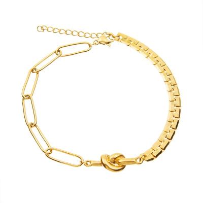 Китай золото 14K покрыло браслет Wristband шарма узла регулируемый цепной для девушки продается