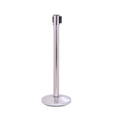 China #201 Stainless Steel Restaurant Queue Master Barrier Rack With Retractable Sash for sale