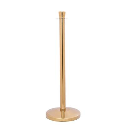 China #201 Stainless Steel Crown Queue Top Line Support Posts For Crowd Control for sale