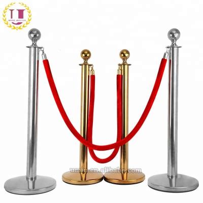 China #201 Stainless Steel Event And Party Supplies Crowd Control Rope Holders for sale