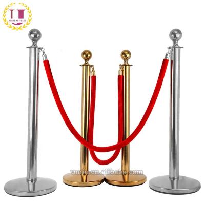 China used #201 stainless steel red velvet rope holders for sale for sale