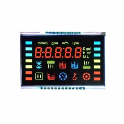 China Customized 7 Segment LCD Display Ozone Anion Disinfection Machine Fresh Air Controller VA Black Background LCD For Oximeter for sale