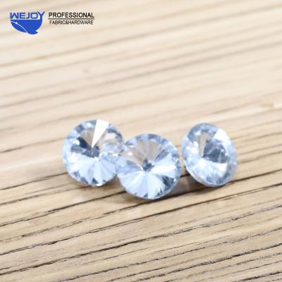 China Wejoy Diamond Upholstery Washable Decorative Acrylic Furniture Dining Chairs Sofa Bed Button Diamond for sale