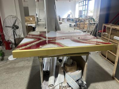 Chine Table d' art en résine de luxe pour les villas et les studios haut de gamme. à vendre