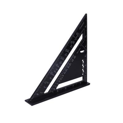 China 7 Inch Multi-Functional High Quality Aluminum Roof Rack Speed Square Triangle Carpenters Fit For Wood Working for sale