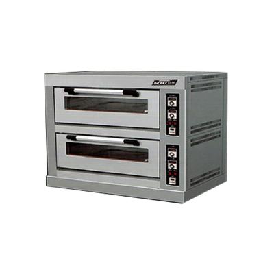China High Efficiency Double Decks Stainless Steel Commercial Electric Pizza Oven Baking Oven for sale