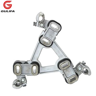 China Aluminum alloy and rubber triple spacer damper type FJZR for 330kv transmission line for sale