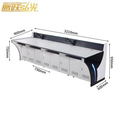 China Contemporary Five workstation DS-type command center control console monitoring desk Conference office furniture monitoring computer desk for sale