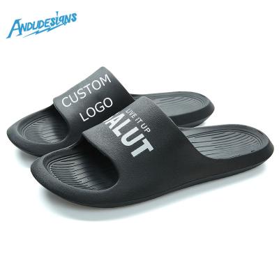 China Fashion Trend Brand Customized Slider Sandal Eva Slippers Designer Custom Men Custom Made Slides Sandals With Logo for sale