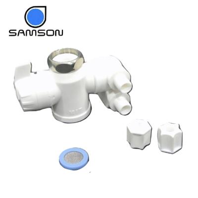 China Lead Free PP Diverter Valve Diverter Valve Two Way Return Water Filter Parts for sale