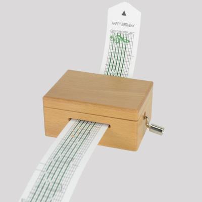 China DIY Wooden Music Box Tin Crank DIY Custom Paper Kit for sale