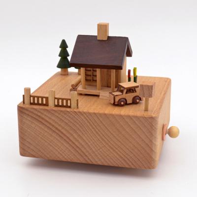 China With on/off switch wooden ferris wheel music box for sale