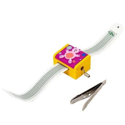 China You Can Make Your Own Song DIY Wooden Music Box Custom Hand Crank Play for sale
