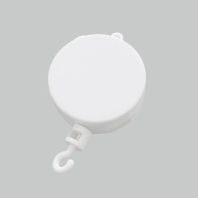 China Baby Play Crib White Plastic Baby Song Lullaby Brahms Shell Mobile Music Box for sale