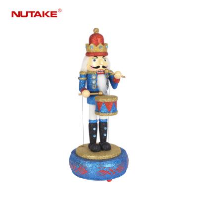 China With Music Box Fashion Home Craft Gift Nutcracker Doll Musical Box Home Decorative Wooden Toys for sale