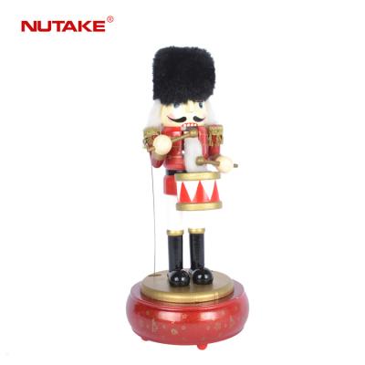 China With decorative shinning music box christmas nutcracker soldier nutcracker music box for sale