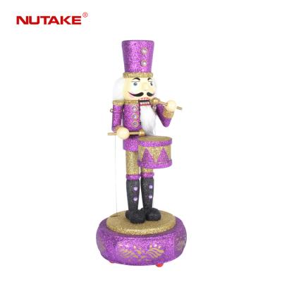 China With Music Box Ningbo Christmas Life Size Nutcracker Decorative Personalized Wooden Nutcracker Model for sale