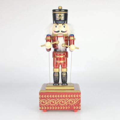 China Custom High Quality Soldier Christmas Nutcracker Christmas Collection Moving Logo Nutcracker for sale