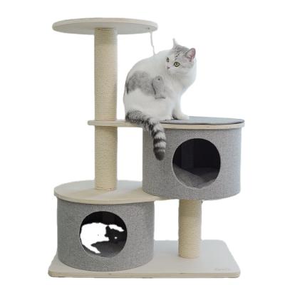 China Viable Interactive Toy Cat Castle Cat Tree for sale