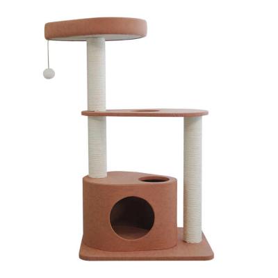 China Sustainable Cat Tree with View Rascador Para Gatos Cat Tree Tower House Climbing Tree Cat Housing a Chat for sale