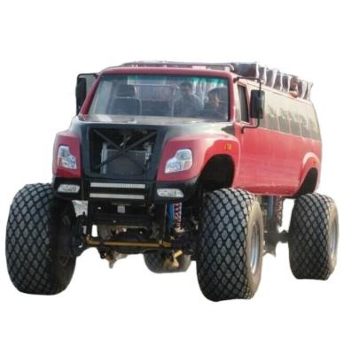 China Dongfeng 4x4 off road desert sightseeing bus 4 - 6L for sale