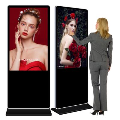 China Custom Broadcast Ultra Slim 49 Inch Android Touch Network Gps Advertising Player Led Racks Display LCD Digital Signage for sale