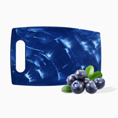 China Disposable Large Size Blue Marble Plastic Cutting Board Texture PP Choppers for sale