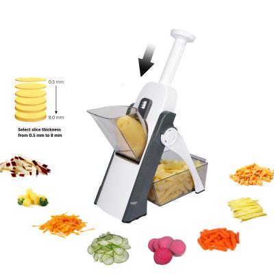 China Viable Kitchen Tools 4in1 Stainless Steel Kitchen Gadgets Accessories Cooking Tool Kit 2022 Home Vegetable Chopper Cutter Slicer for sale