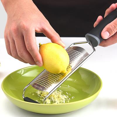 China Sustainable 3in1 Kitchen Tools Vegetable Cheese Grater Zester Lemon Cutter Stainless Steel With Handle for sale