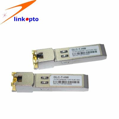 Китай Для можжевельника, модуль cisco коммерчески медный RJ45 SFP Pluggable с полностью металлическим приложением продается
