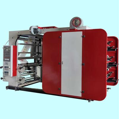 China Factory Six Colors Film Paper Nonwoven Flexo Printing Machine 6 Colors for sale