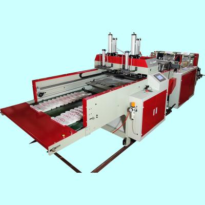 China Factory Hot Selling Speed Vest T-shirt Medium Bag Carry Bag Making Machine Plastic Top for sale