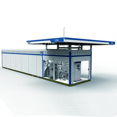 China Portable hotels contain 30/60 M ISO9001 LNG 14 Year 15/25KW NC Continuous Fuel Station Eaglestar; 16200*3000*3408 60/30 1/2 HEN PLC for sale