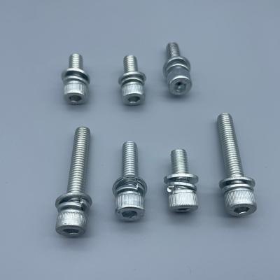China Grado de alta resistencia 12,9 parafusos de tapa de cabeza de toma hexadecimal recubertos de zinc en venta