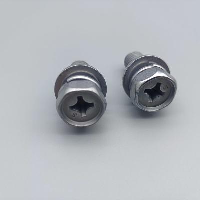 China Phillips Hex Bolt 12.9 Grade Nickel Plating M3 To M8 With Washer Set for sale