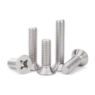China Carbon Steel Flat Countersunk Cross Head Screw met uitstekende corrosiebestendigheid Te koop