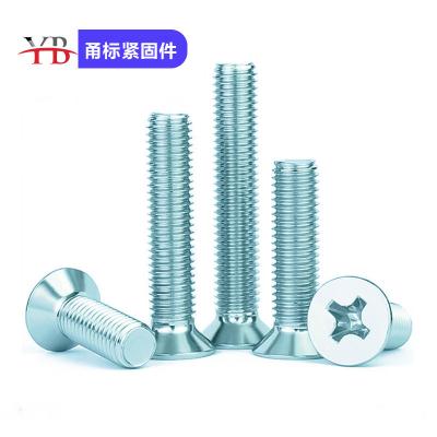 China Carbon Steel Flat Countersunk Cross Head Screw Trade Originele doos Verpakking Te koop
