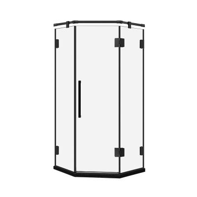 China EUROPEAN Diamond type corner hinge door with clear glass shower room aluminium bath shower enclosure room cabin Shower cabinet for sale