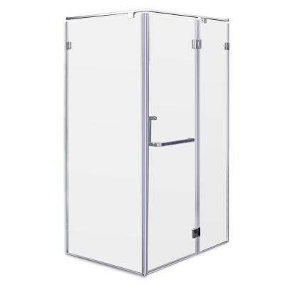 China EUROPEAN Corner Tub Pivot Bathtub Shower Enclosure Tempered Glass Bathroom Shower Cubical for sale