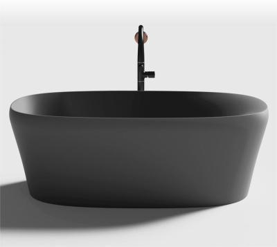 China Freestanding Factory Sale V- Groove Fluted Freestanding Bathtub Acrylic free Standing bathtub for sale
