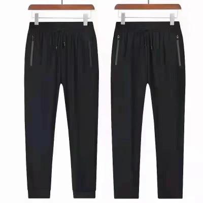 China Anti-wrinkle French Terry Men's Fashion Cotton Polyester with Side Pocket Knitted Rib Ankle Cuff Drawstring Rope Jogger Sweatpants for sale
