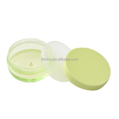 China Recycled Materials Foundation Makeup Jars Loose Powder Box Empty Facial Make Up Container for sale