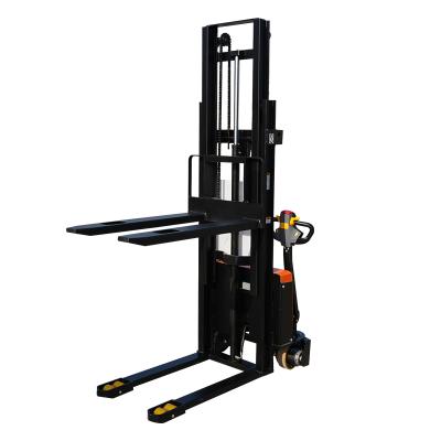 China Hotels Warehouse Semi Electric Pallet Lifter Walkie Stacker for sale