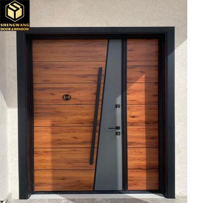 China Swing Left Grey Homes Stainless Steel Swing Door For House Door Opens Outward Waterproof for sale