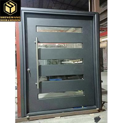 China Swig Left Stainless Steel For Outswing Metal Door Brown With Swinging Fire Doors for sale